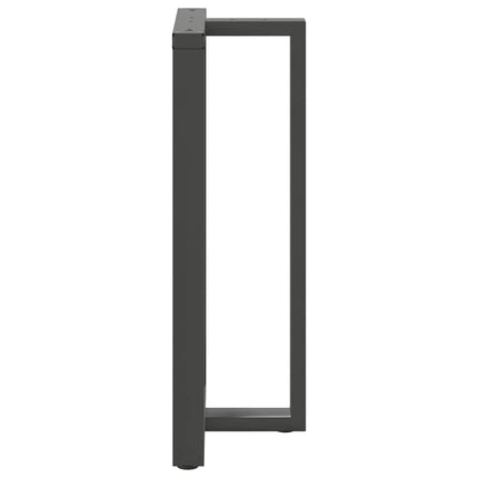 Barbordsben T-formade 2 st antracit 60x35x(110-111) cm stål