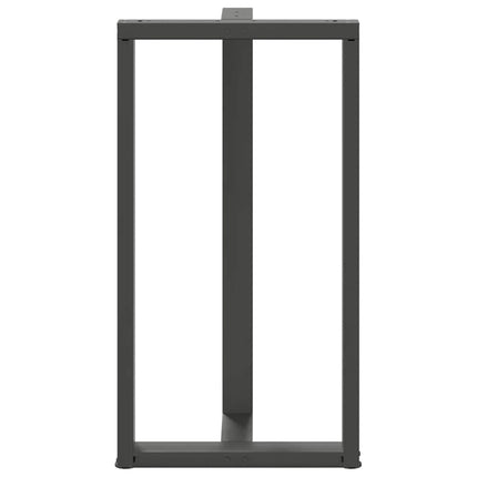 Barbordsben T-formade 2 st antracit 60x35x(110-111) cm stål