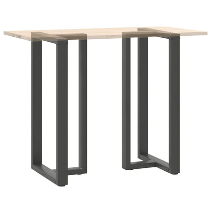 Barbordsben T-formade 2 st antracit 60x35x(110-111) cm stål