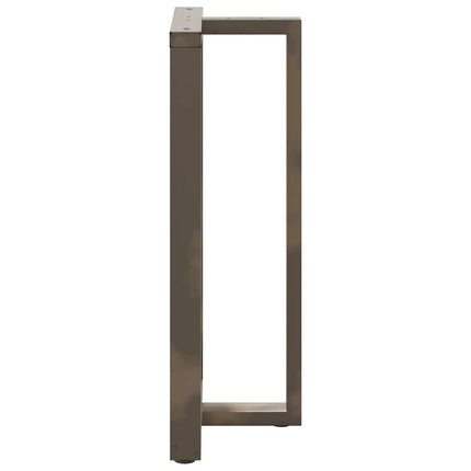 Barbordsben T-formade 2 st svarta 60x35x(110-111) cm stål