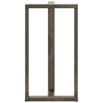 Barbordsben T-formade 2 st svarta 60x35x(110-111) cm stål