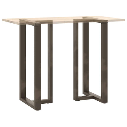 Barbordsben T-formade 2 st svarta 60x35x(110-111) cm stål