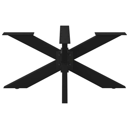Soffbordsben spindelformad svart 98x58x(42-43) cm stål