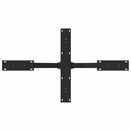 Soffbordsben spindelformad svart 98x58x(42-43) cm stål
