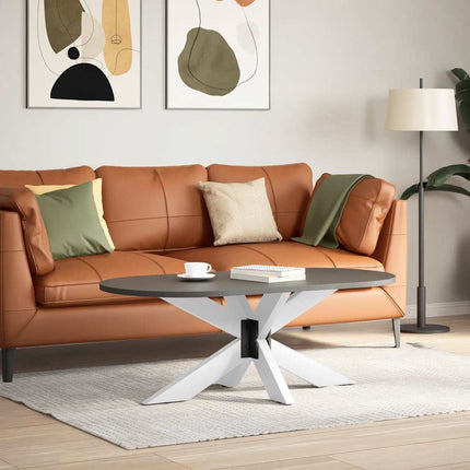 Soffbordsben spindelformad vit 98x58x(42-43) cm stål