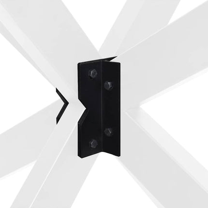 Soffbordsben spindelformad vit 98x58x(42-43) cm stål