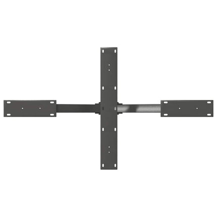 Soffbordsben spindelformad antracit 98x58x(42-43) cm stål