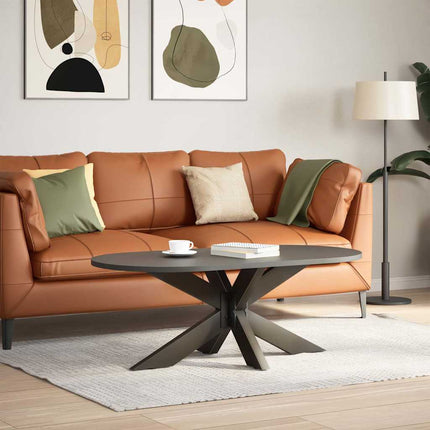 Soffbordsben spindelformad svart 98x58x(42-43) cm stål