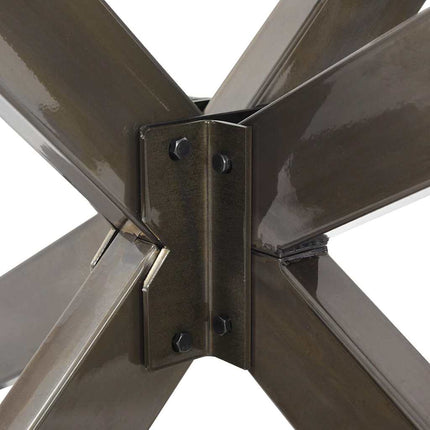Soffbordsben spindelformad svart 98x58x(42-43) cm stål
