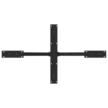 Matbordsben spindelformad svart 120x68x(72-73) cm stål
