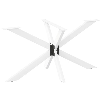 Matbordsben spindelformad vit 120x68x(72-73) cm stål