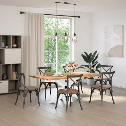 Matbordsben spindelformad vit 120x68x(72-73) cm stål