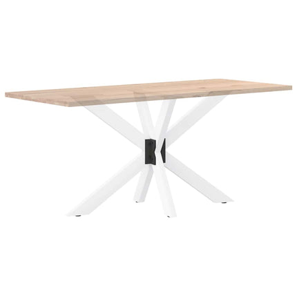 Matbordsben spindelformad vit 120x68x(72-73) cm stål