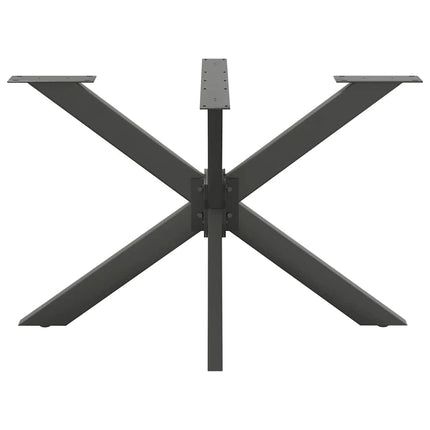 Matbordsben spindelformad antracit 120x68x(72-73) cm stål