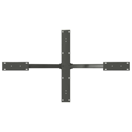 Matbordsben spindelformad antracit 120x68x(72-73) cm stål