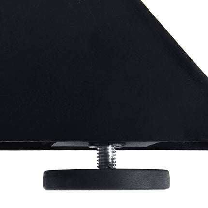 Matbordsben spindelformad svart 150x78x(72-73) cm stål