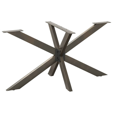 Matbordsben spindelformad svart 150x78x(72-73) cm stål