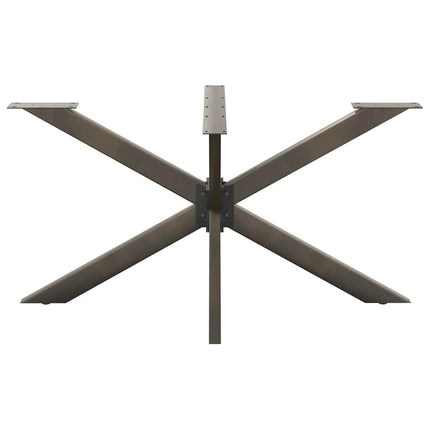 Matbordsben spindelformad svart 150x78x(72-73) cm stål