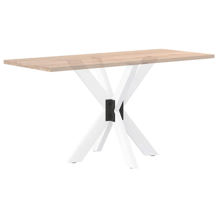 Matbordsben spindelformad vit 85x85x(72-73) cm stål
