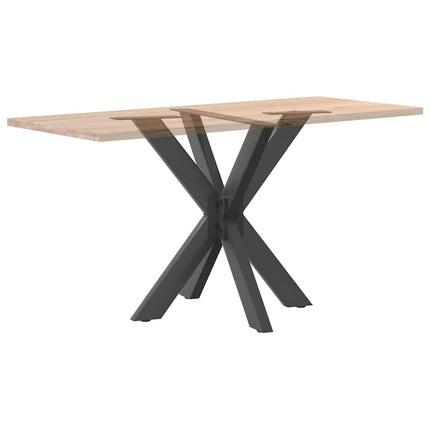 Matbordsben spindelformad antracit 85x85x(72-73) cm stål