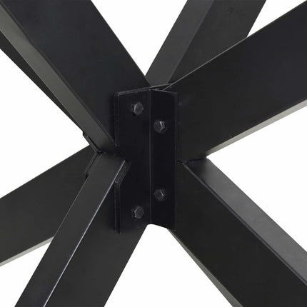Matbordsben spindelformad antracit 85x85x(72-73) cm stål