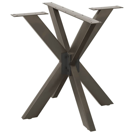 Matbordsben spindelformad svart 85x85x(72-73) cm stål