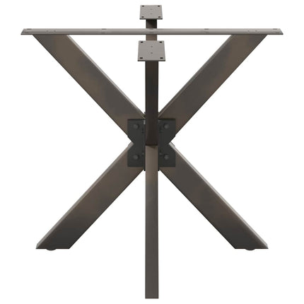 Matbordsben spindelformad svart 85x85x(72-73) cm stål