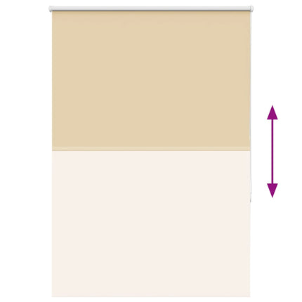 Rullgardin mörkläggningsbeige 100x130 cm tyg bredd 95,7 cm