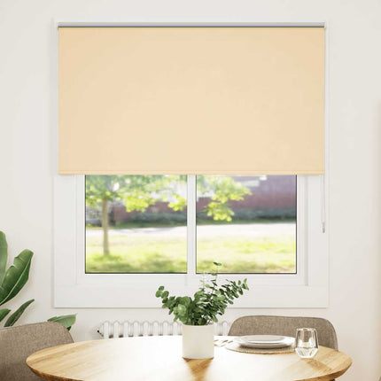 Rullgardin mörkläggningsbeige 130x130 cm tyg bredd 126,6 cm