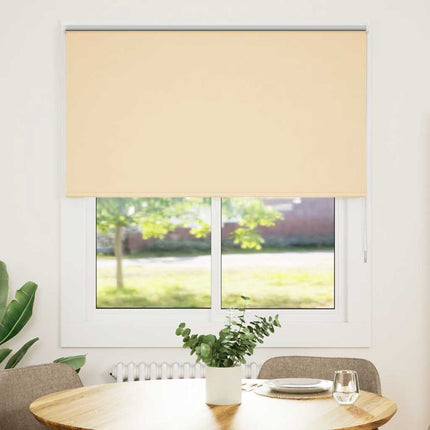 Rullgardin mörkläggningsbeige 135x130 cm tyg bredd 131,6 cm