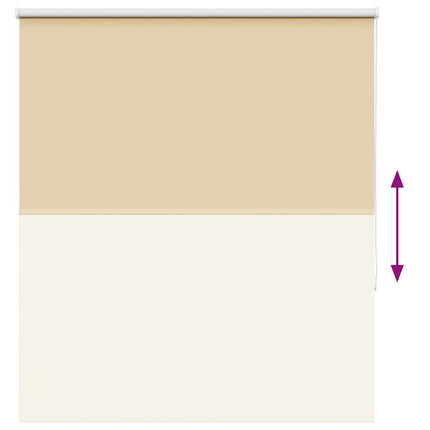 Rullgardin mörkläggningsbeige 135x130 cm tyg bredd 131,6 cm