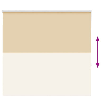 Rullgardin mörkläggningsbeige 145x130 cm tyg bredd 141,6 cm