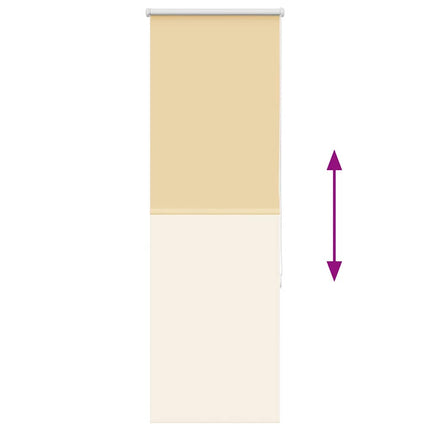 Rullgardin mörkläggningsbeige 55x150 cm tyg bredd 50,7 cm