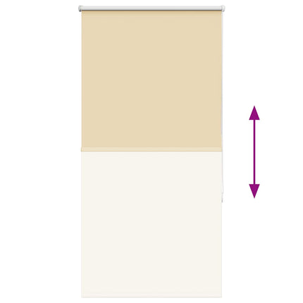 Rullgardin mörkläggningsbeige 75x150 cm tyg bredd 70,7 cm