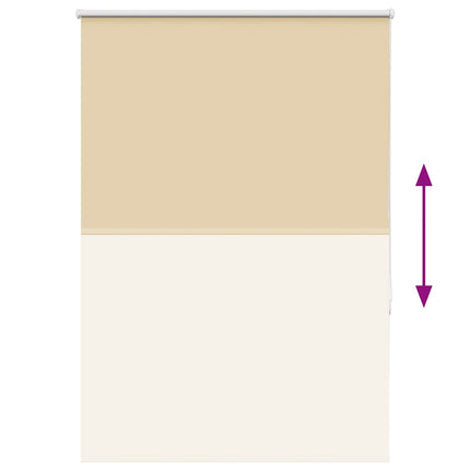 Rullgardin mörkläggningsbeige 105x150 cm tygbredd 100,7 cm