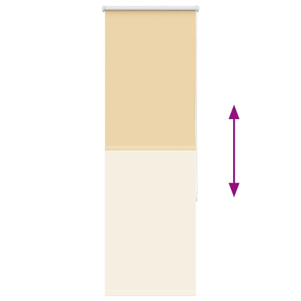 Rullgardin mörkläggningsbar beige 40x175 cm tyg bredd 35,7 cm