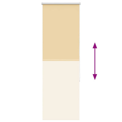Rullgardin mörkläggningsbar beige 50x175 cm tyg bredd 45,7 cm