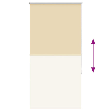 Rullgardin mörkläggningsbeige 85x175 cm tyg bredd 80,7 cm
