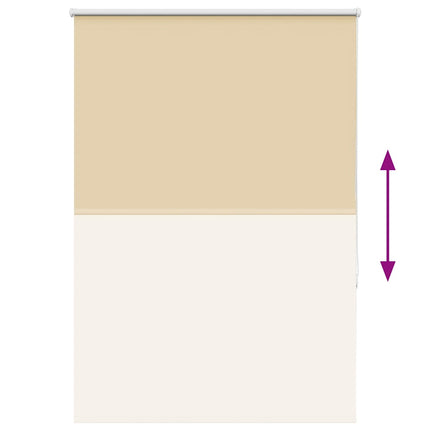 Rullgardin mörkläggningsbeige 95x175 cm tyg bredd 90,7 cm