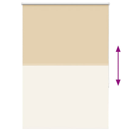 Rullgardin mörkläggningsbeige 115x175 cm tyg bredd 110,7 cm