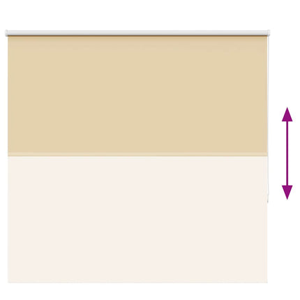 Rullgardin mörkläggningsbar beige 160x175 cm tyg bredd 156,6 cm