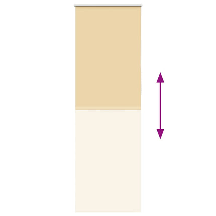 Rullgardin mörkläggningsbeige 80x210 cm tyg bredd 75,7 cm
