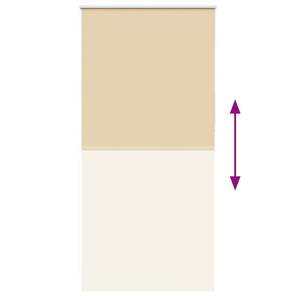 Rullgardin mörkläggningsbeige 95x210 cm tyg bredd 90,7 cm