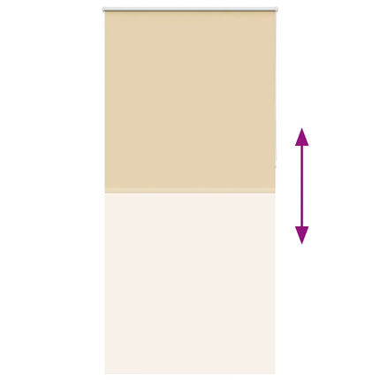 Rullgardin mörkläggningsbeige 105x210 cm tygbredd 100,7 cm