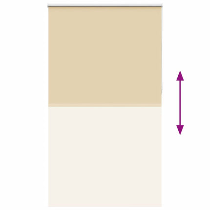 Rullgardin mörkläggningsbeige 120x210 cm tyg bredd 116,6 cm