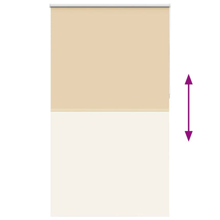 Rullgardin mörkläggningsbeige 135x210 cm tyg bredd 131,6 cm
