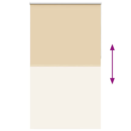 Rullgardin mörkläggningsbar beige 140x210 cm tyg bredd 136,6 cm