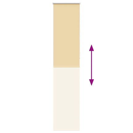 Rullgardin mörkläggningsbar beige 40x230 cm tyg bredd 35,7 cm