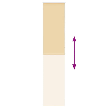 Rullgardin mörkläggningsbar beige 55x230 cm tyg bredd 50,7 cm