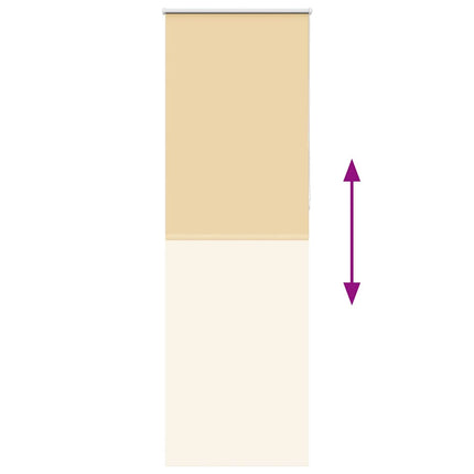 Rullgardin mörkläggningsbar beige 70x230 cm tyg bredd 65,7 cm